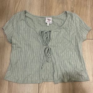 sage green cover up, size: small